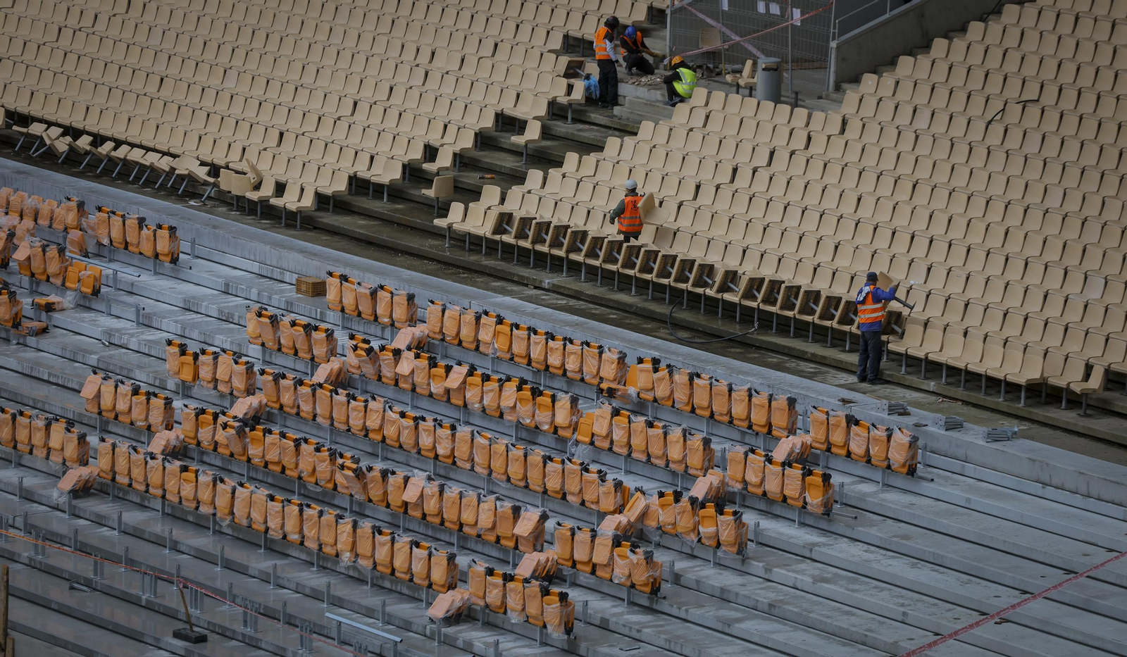 Las obras del Estadio de la Cartuja, todas las fotos