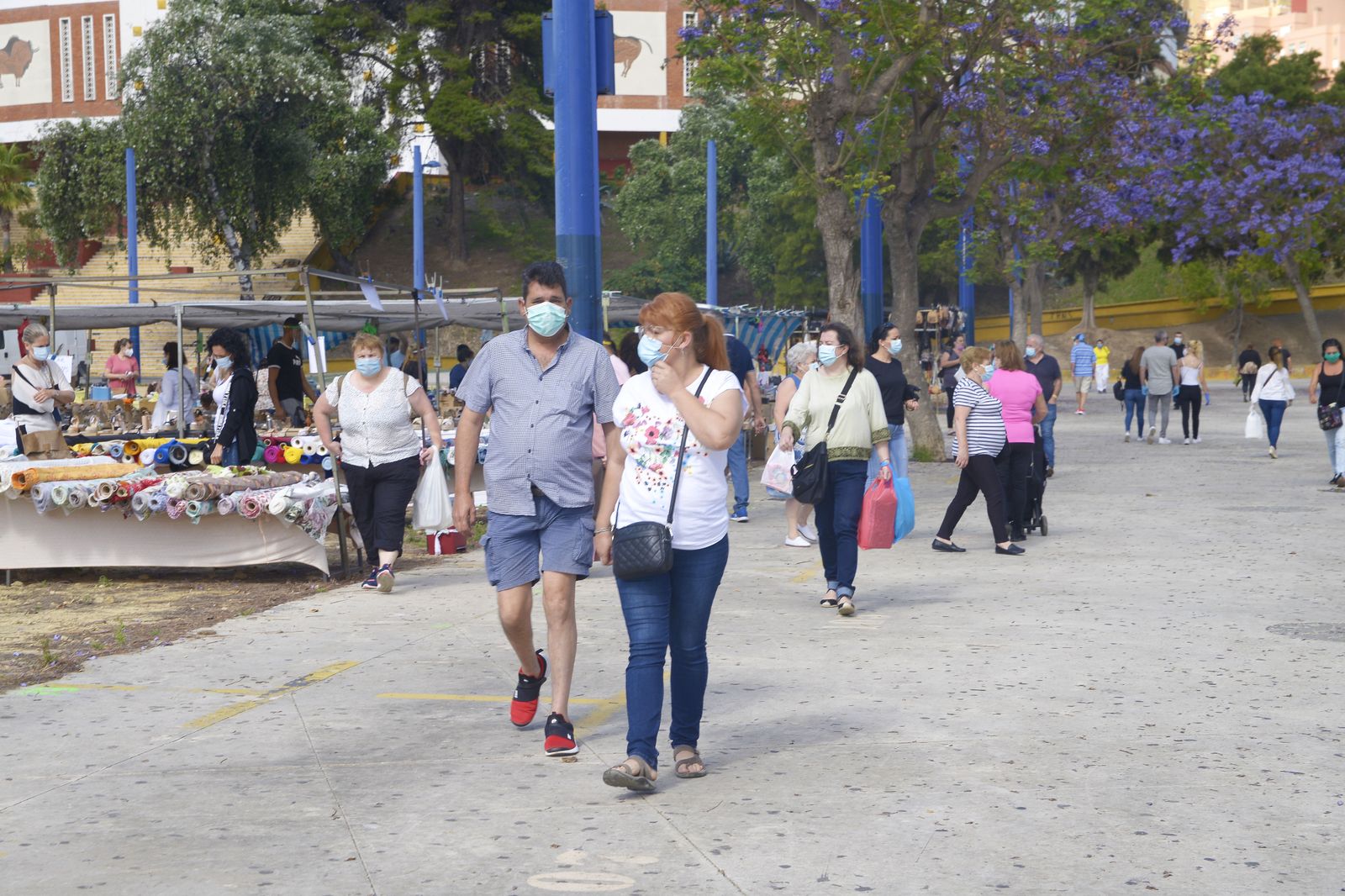 Fotos de la reapertura del Mercadillo de Algeciras
