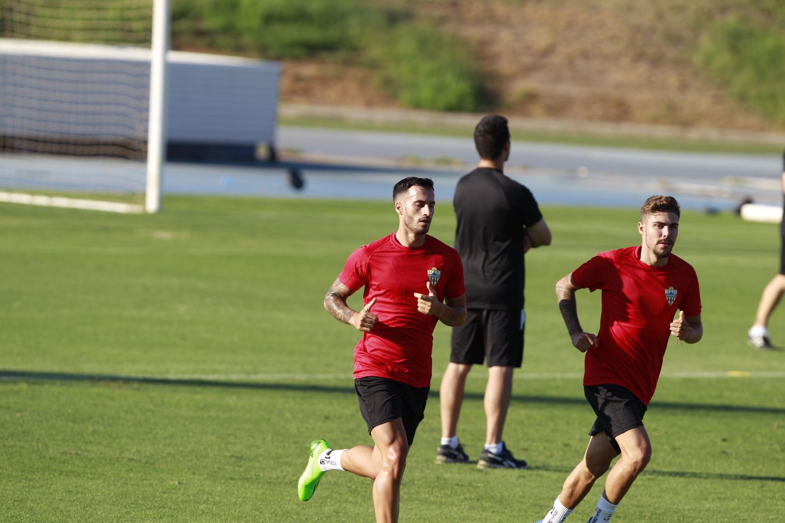 Imágenes del primer entramiento de la U.D. Almería en la Liga Santander, temporada 2022-2023