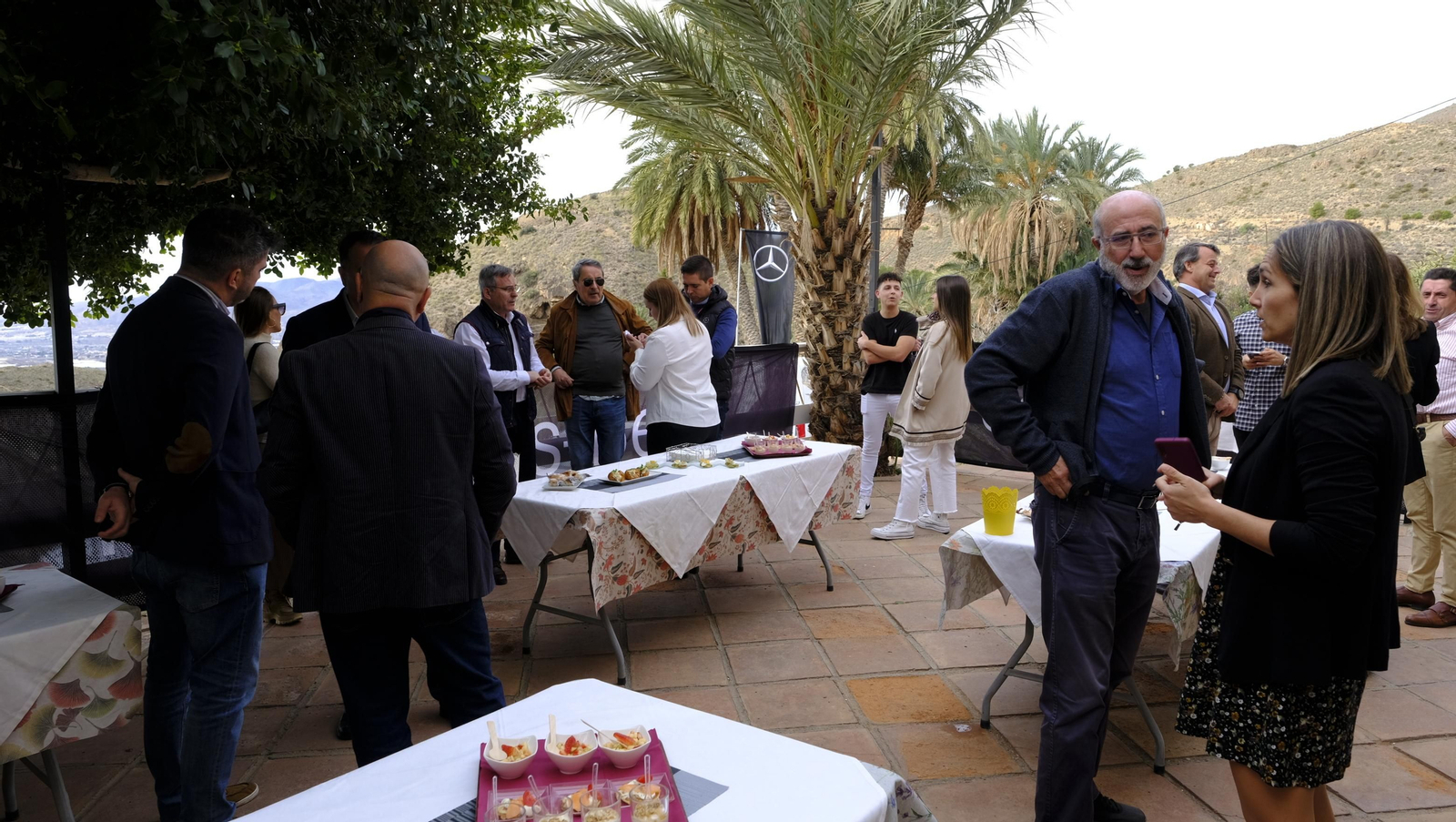 imágenes de la presentación de los nuevos Mercedes-Benz eléctricos, en SAVERES Huércal de Almería