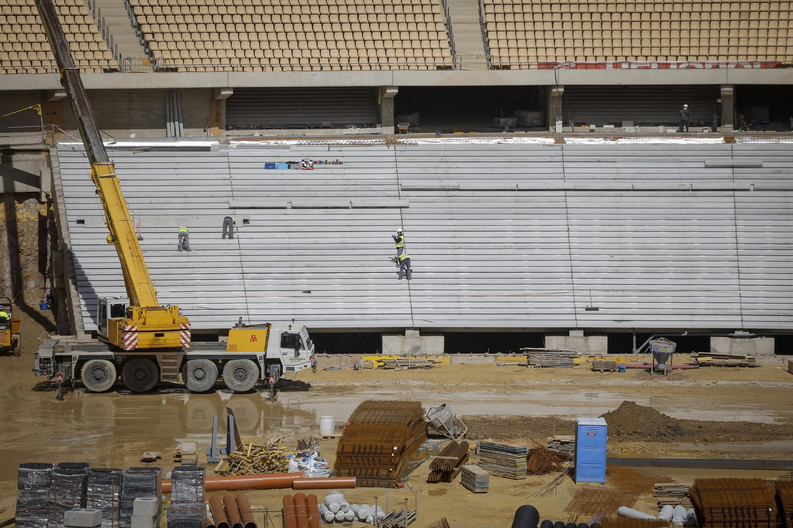 Las obras del Estadio de la Cartuja, todas las fotos