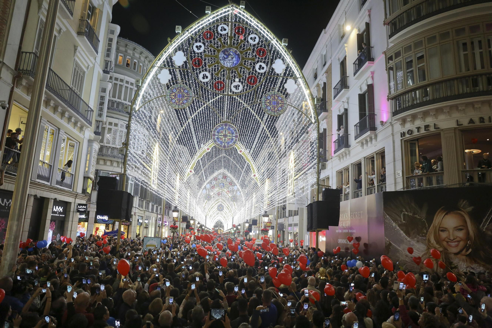 El alumbrado de Navidad de las calles de Málaga capital
