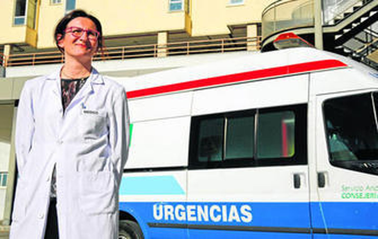 La facultativa, en el Hospital Clínico.