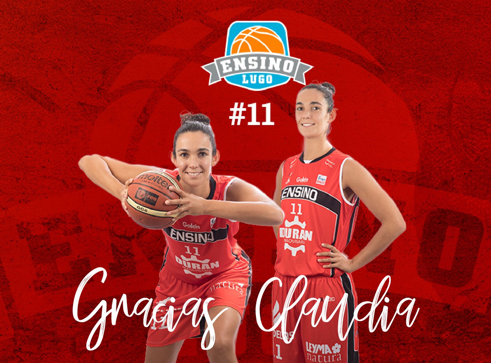 Así se despidió el Ensino Lugo de Claudia Calvelo.