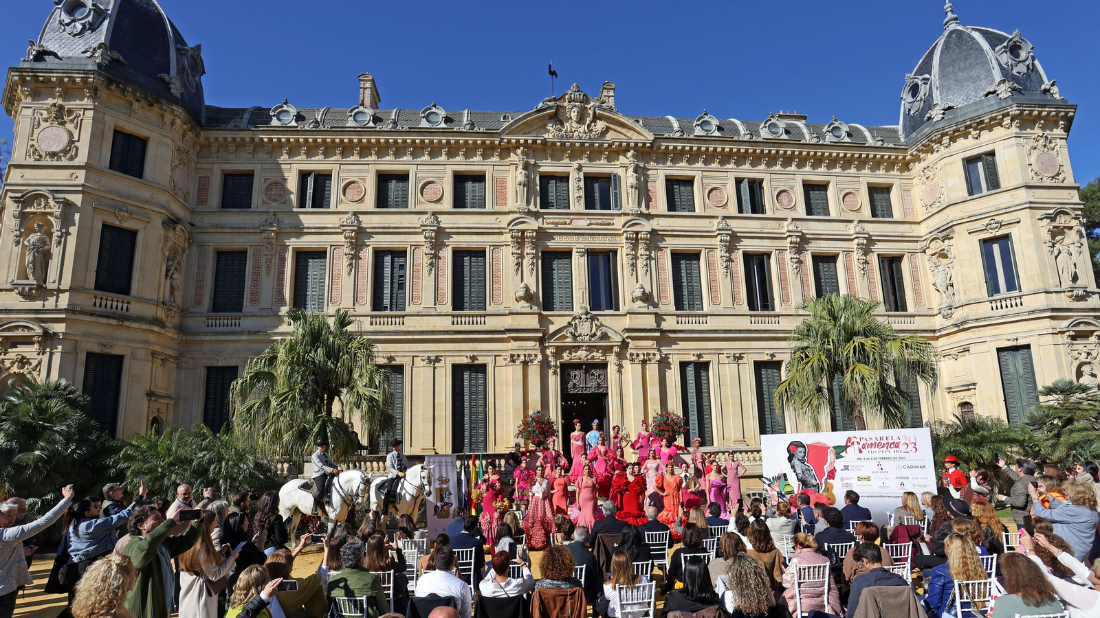 Presentación de la Pasarela Flamenca Tio Pepe 2023 en la REAAE de Jerez
