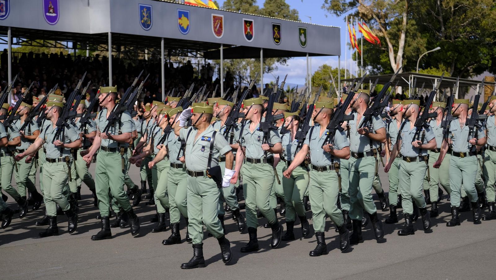 Conmemoración del Combate de Edchera en la Base Álvarez de Sotomayor de La Legión, en imágenes