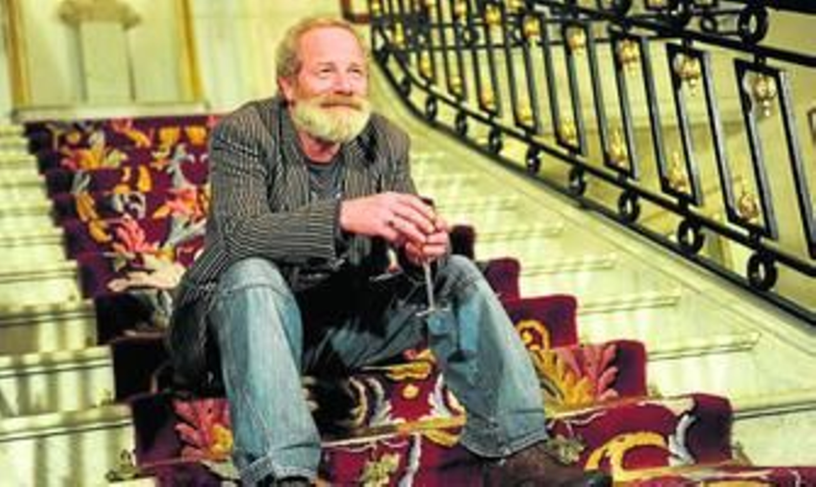 Peter Mullan, tras ganar la Palma de Oro en San Sebastián.