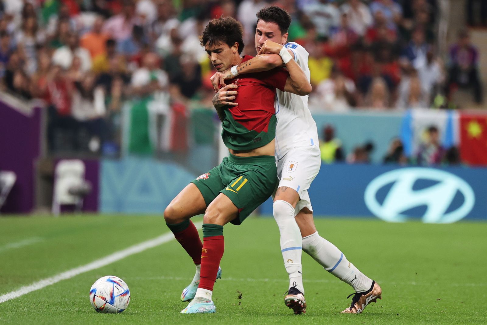 Las imágenes del Portugal - Uruguay