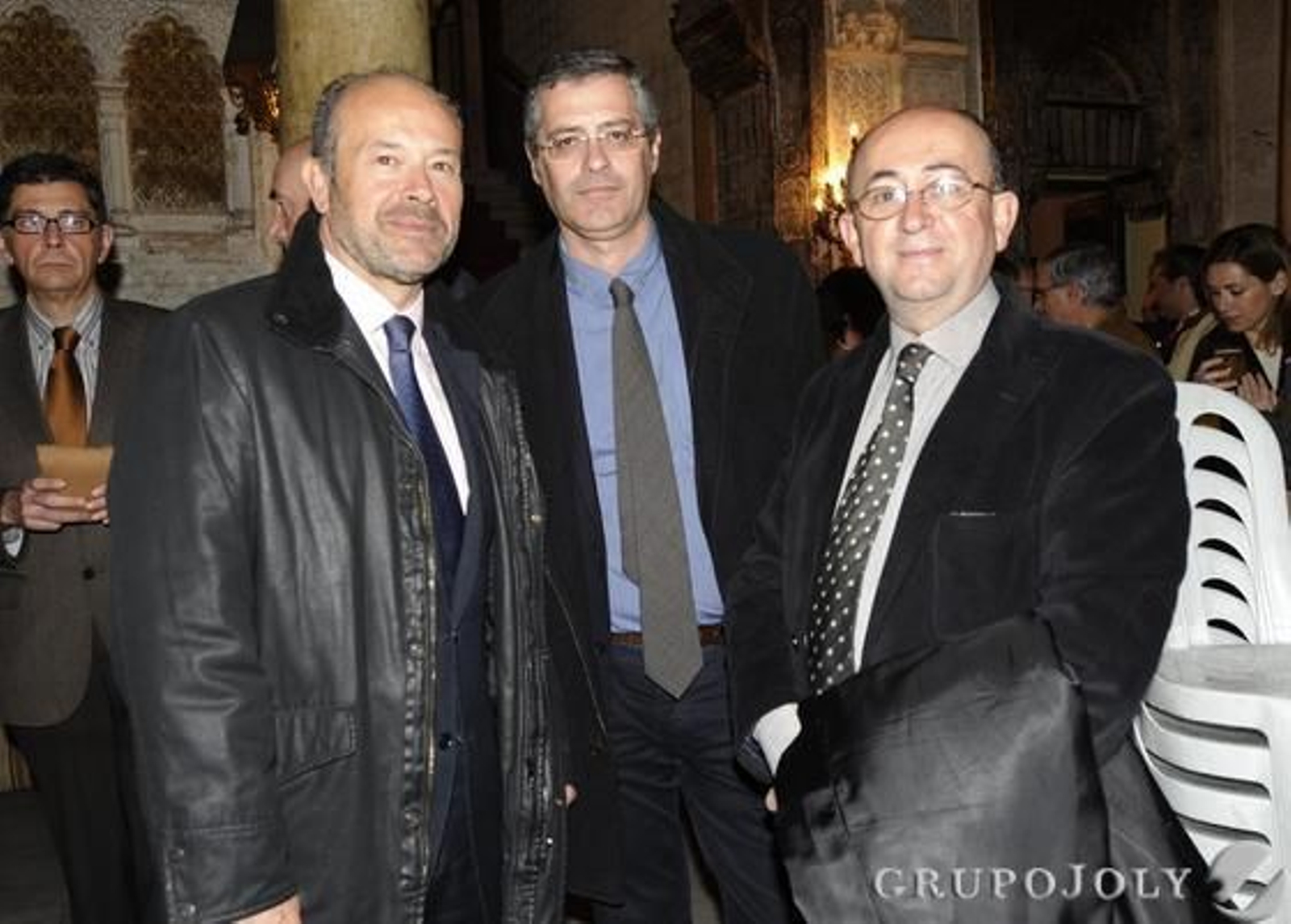 El magistrado de la Audiencia y ex secretario de Estado de Justicia, Juan Carlos Campo, en compañía de Juan Ortuño y Rafael Román, profesor de la UCA.

Foto: Joaquín Hernández Kiki