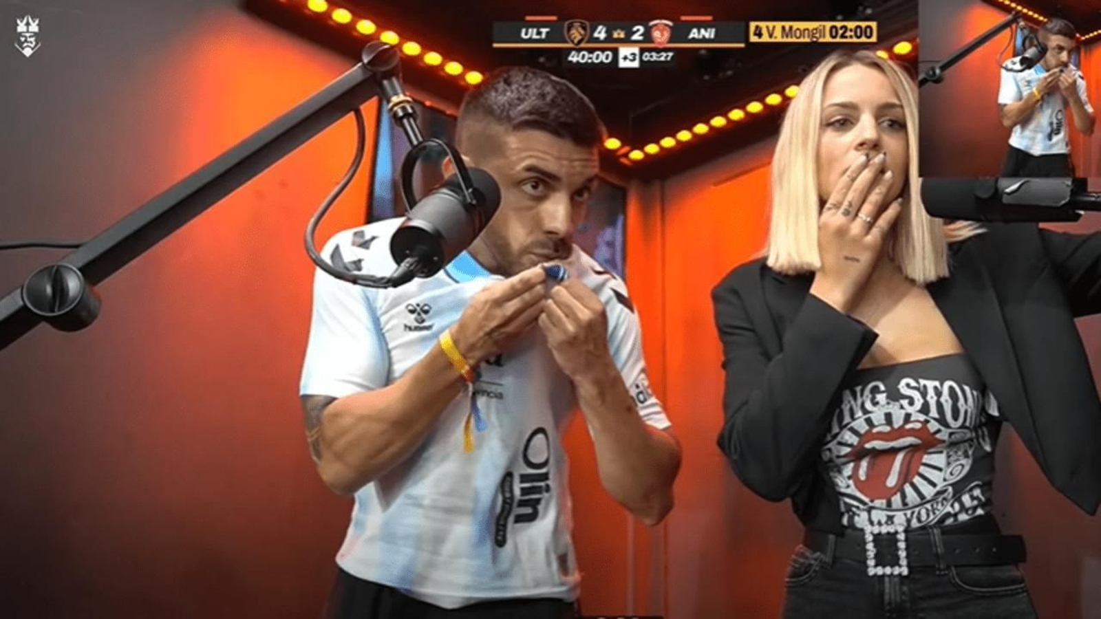 Kings League: DJMariio rompe su maldición con la camiseta del Málaga CF como amuleto