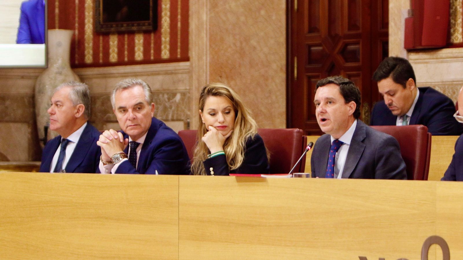 De la Rosa interviene ayer durante la sesión plenaria.