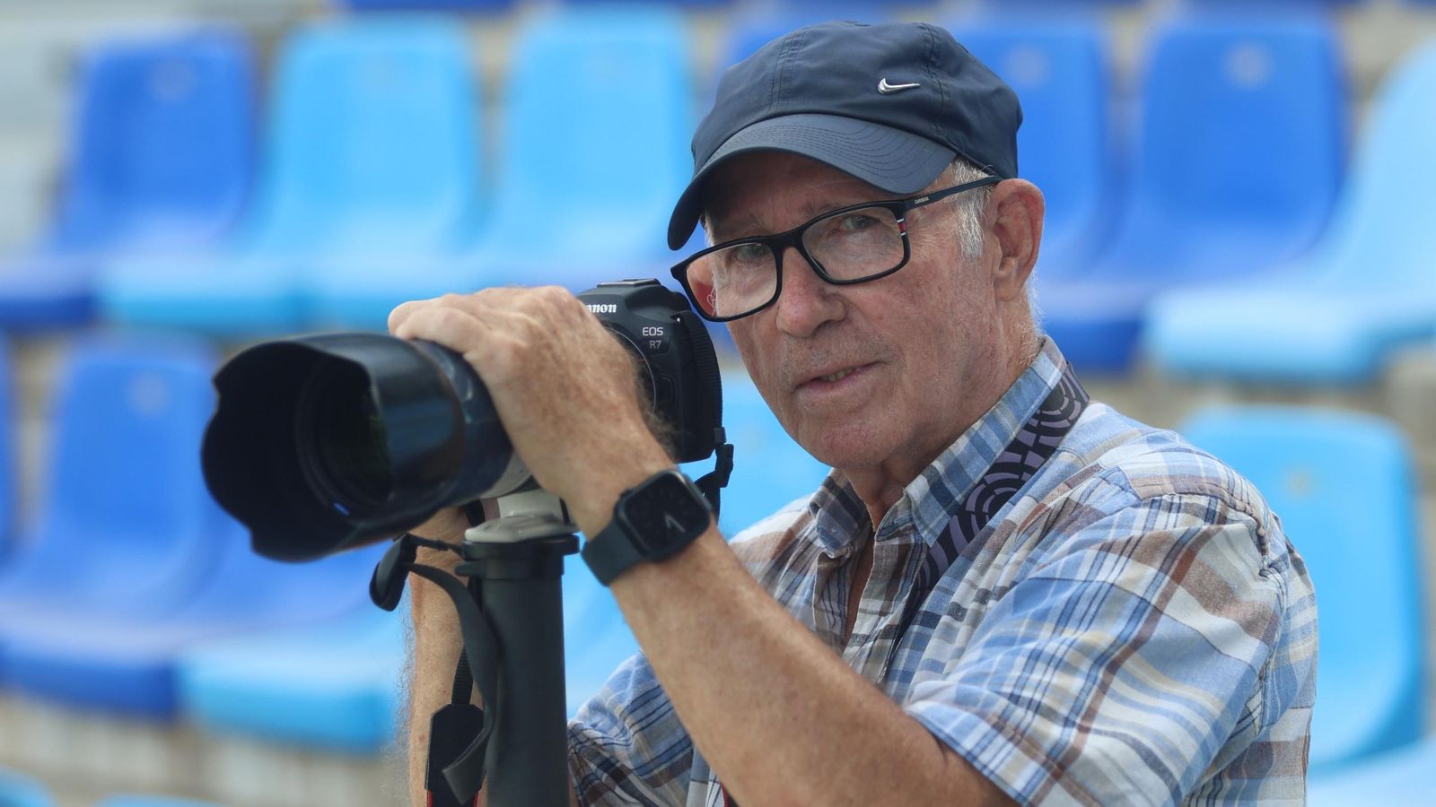 Paco Rodríguez, en La Rosaleda.