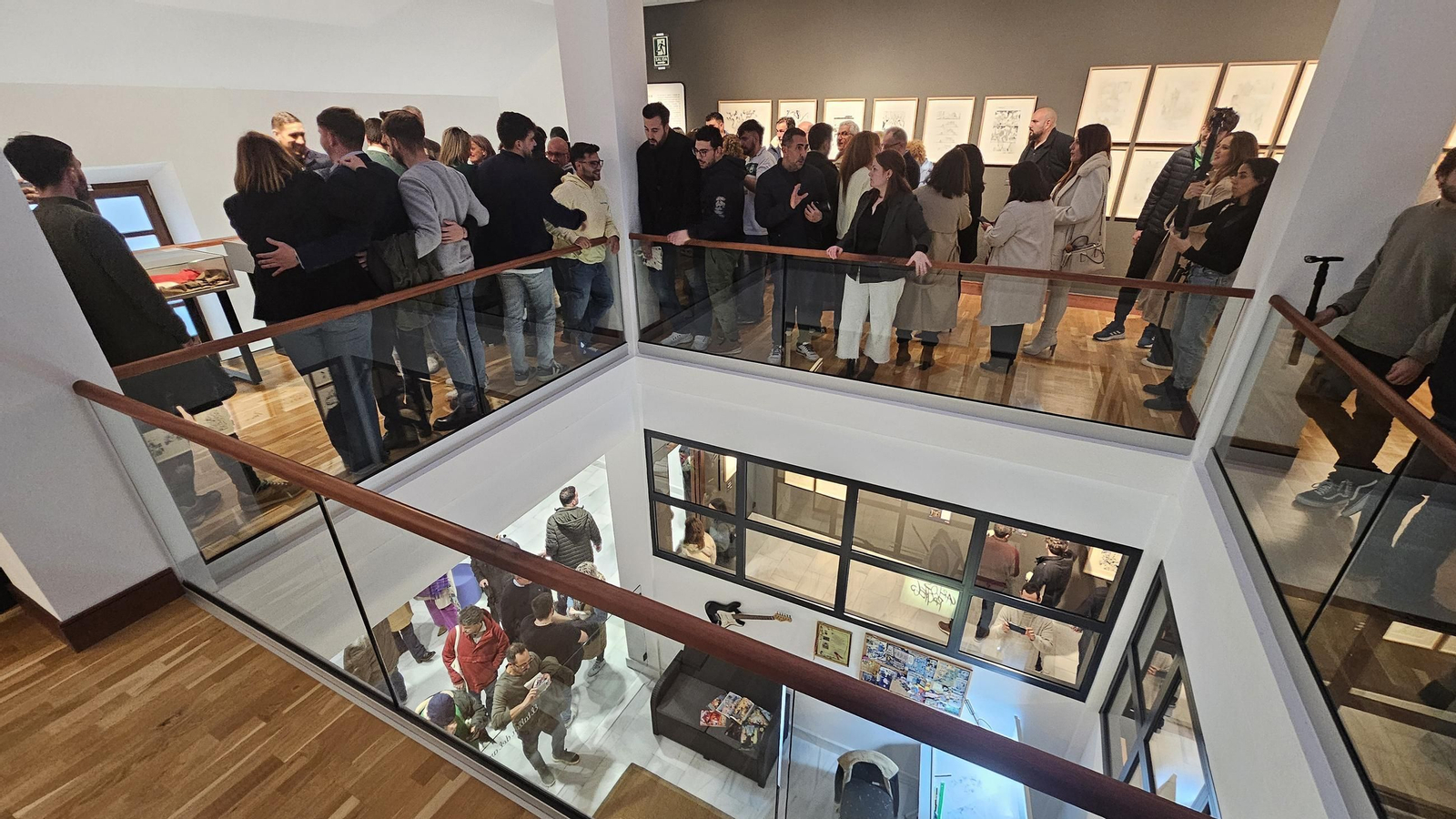 Las fotos de la inauguración de la sala Carlos Pacheco en el Centro de Arte Contemporáneo de San Roque