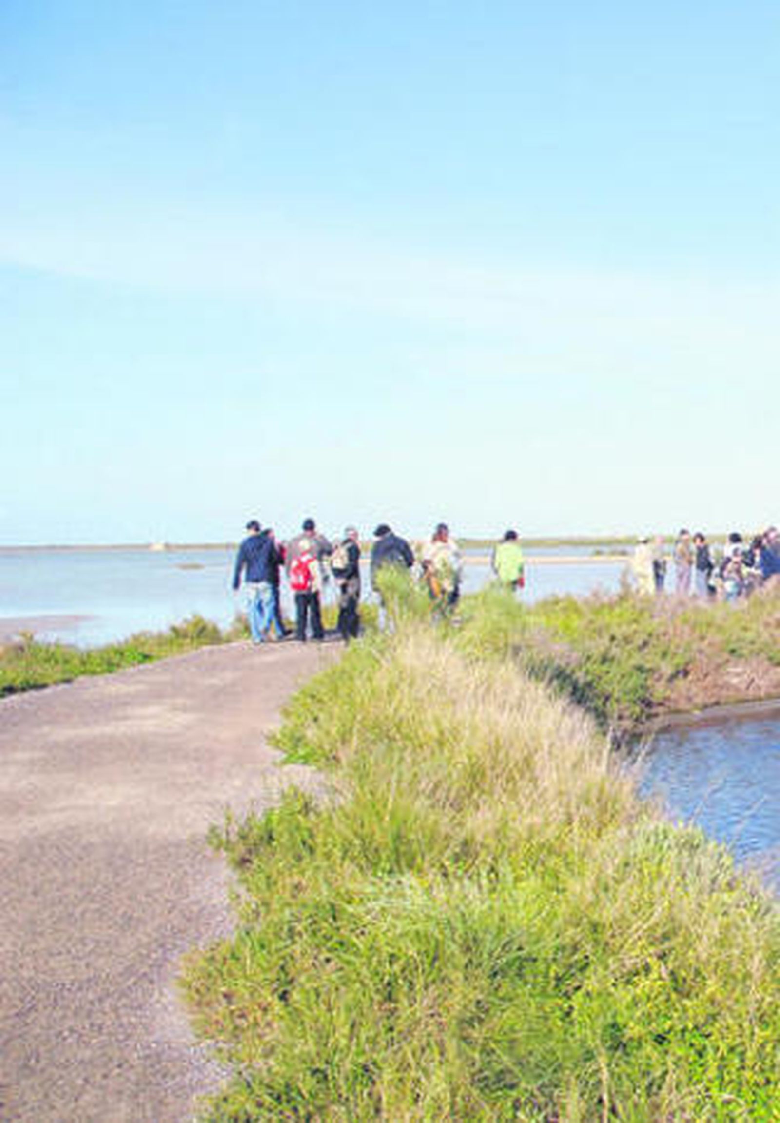 Un grupo visita el sendero del Río Arillo.