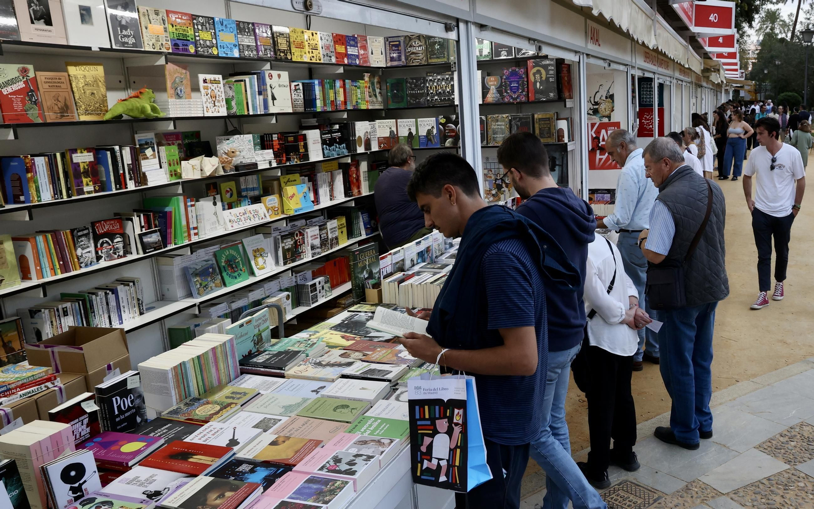 Feria del Libro en los Járdines de Murillo