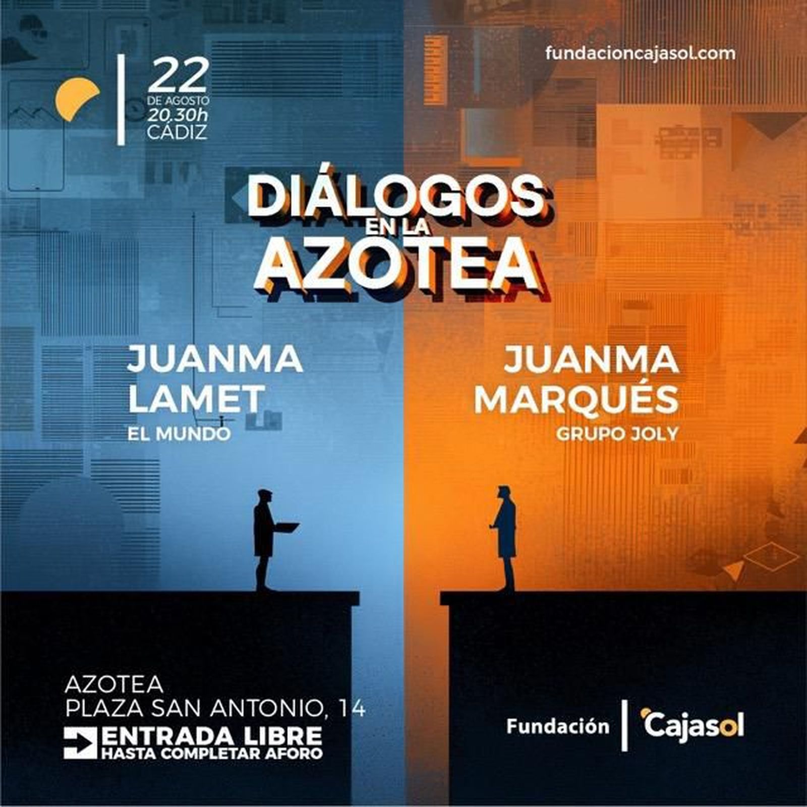 Cartel de esta sesión de 'Diálogos en la azotea' de la Fundación Cajasol.
