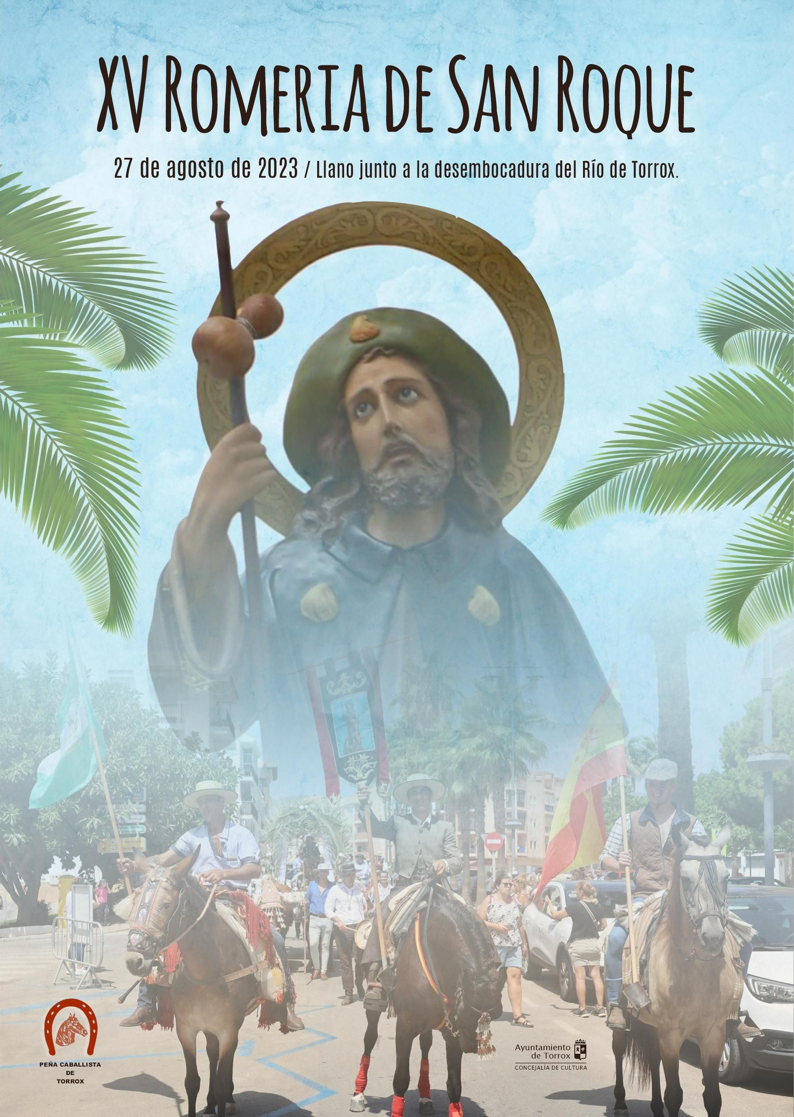 Cartel de la XV Romería de San Roque en Torrox