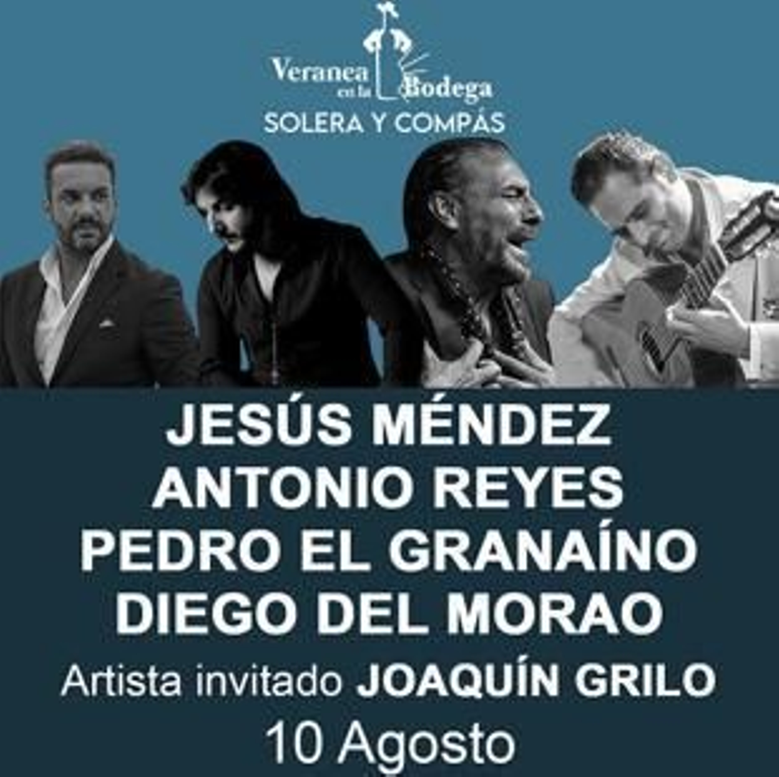 SOLERA Y COMPÁS. Jesús Méndez, Antonio Reyes, Pedro 'El Granaíno', Diego del Morao y Joaquín Grilo.