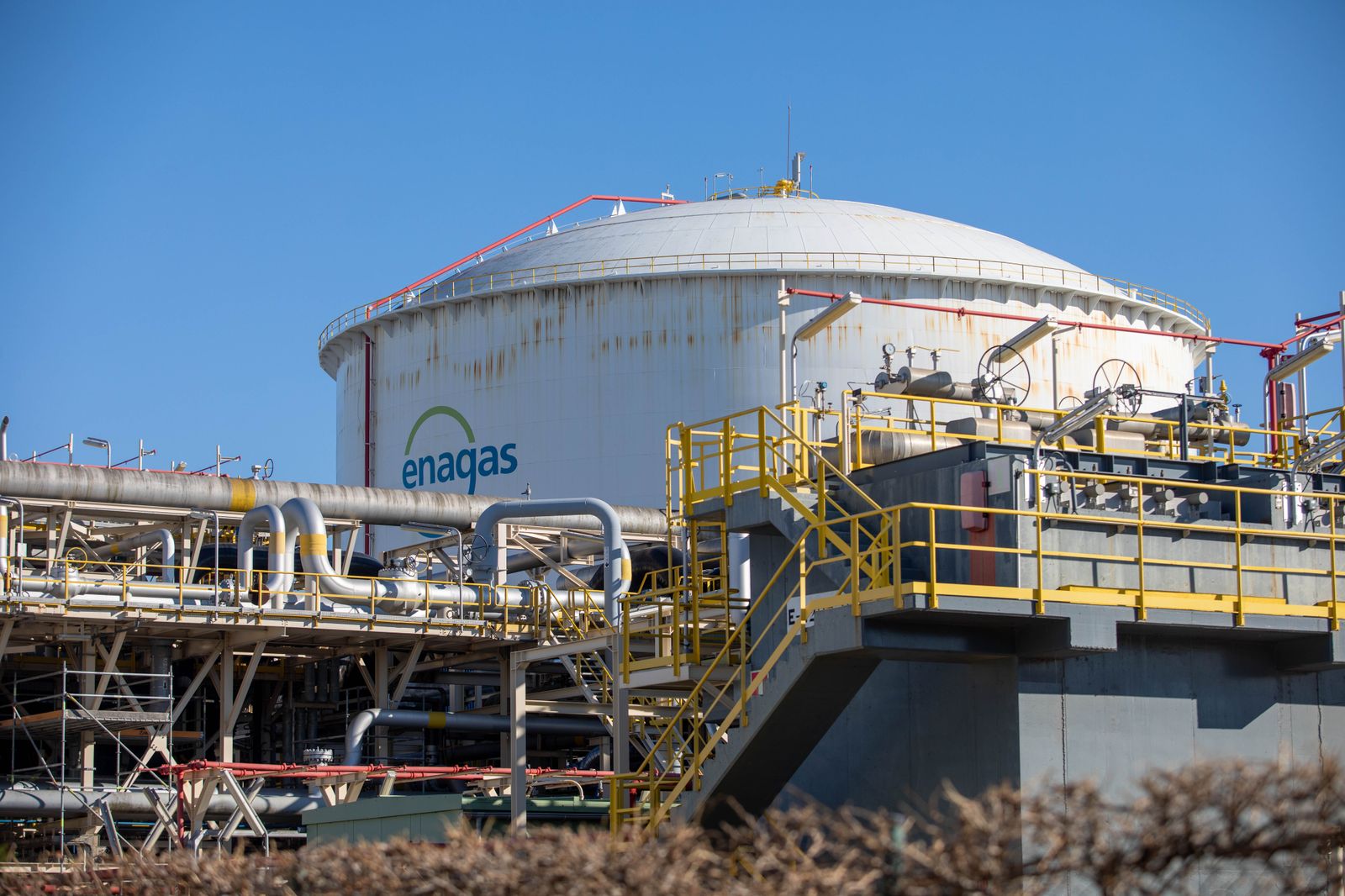 Planta de regasificación de Enagás en Barcelona