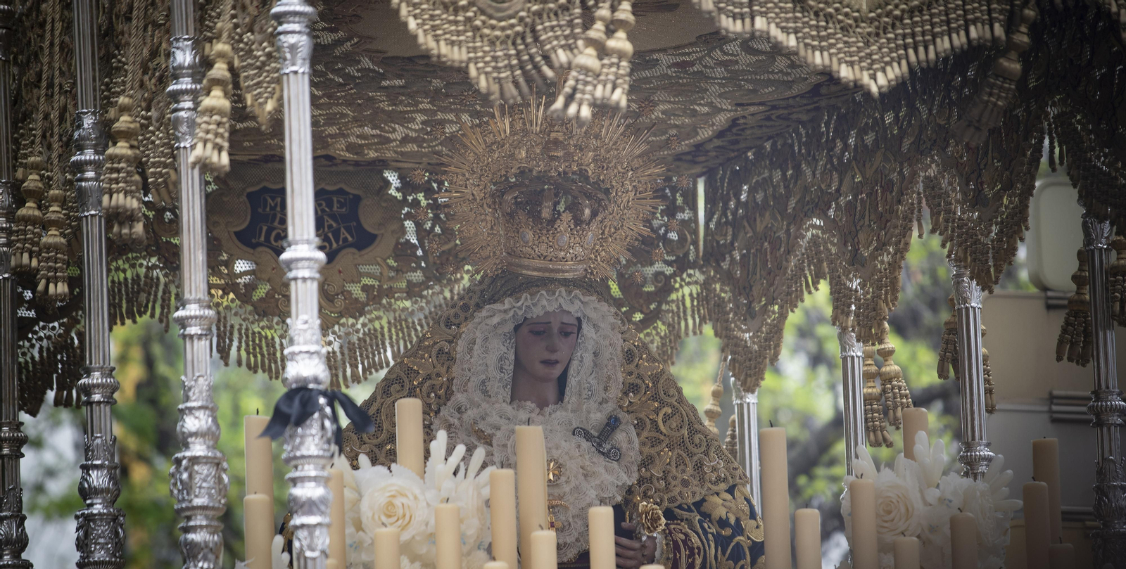 Una imagen de la Virgen de los Desamparados de la Hermandad de San Esteban.