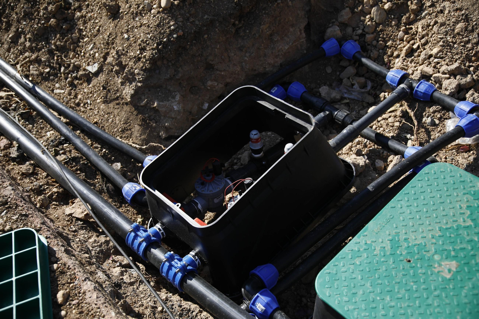 Imágenes de las obras en el parque del Boticario de Almería