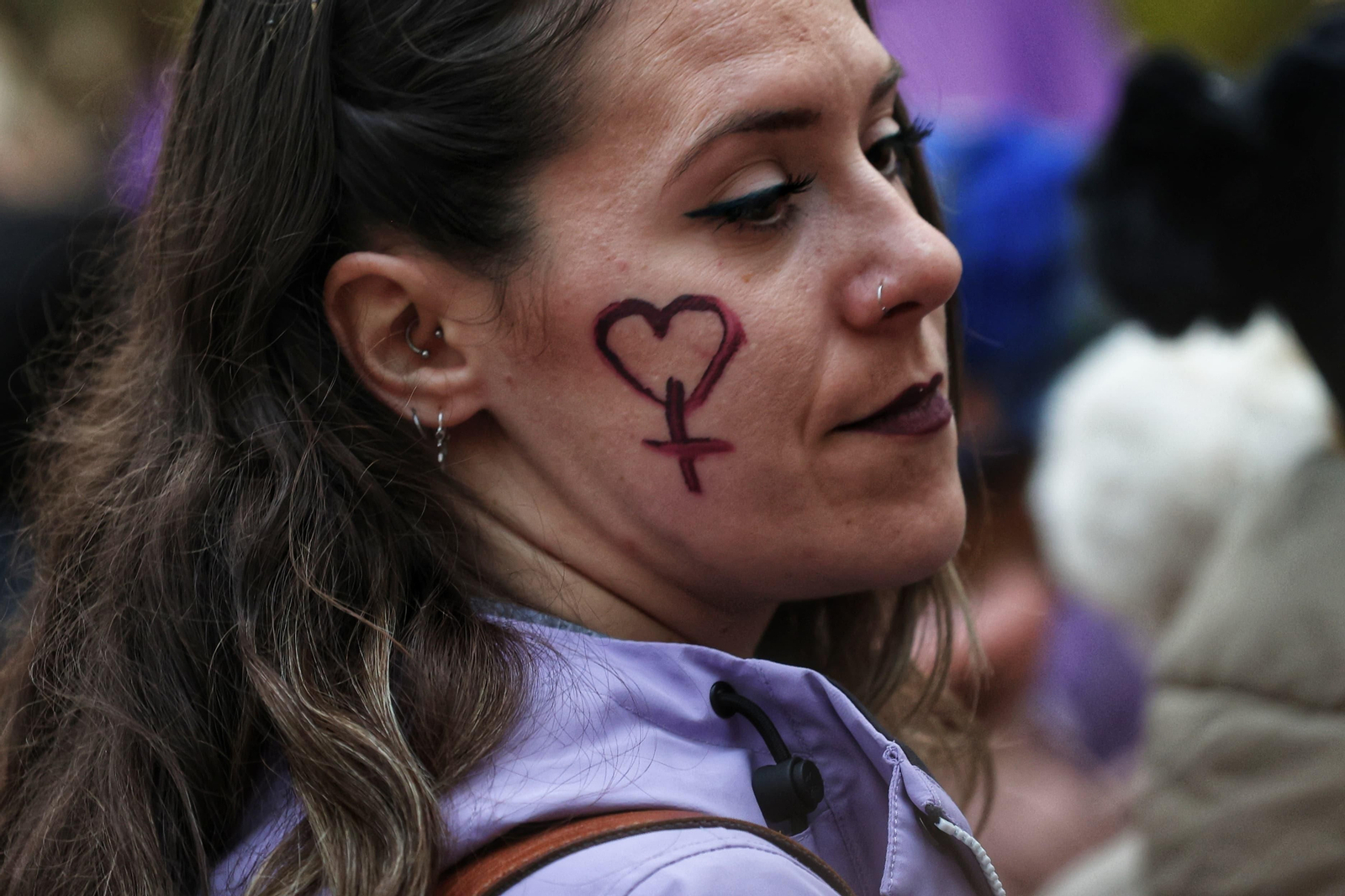 La manifestación del 8-M en Málaga, en fotos