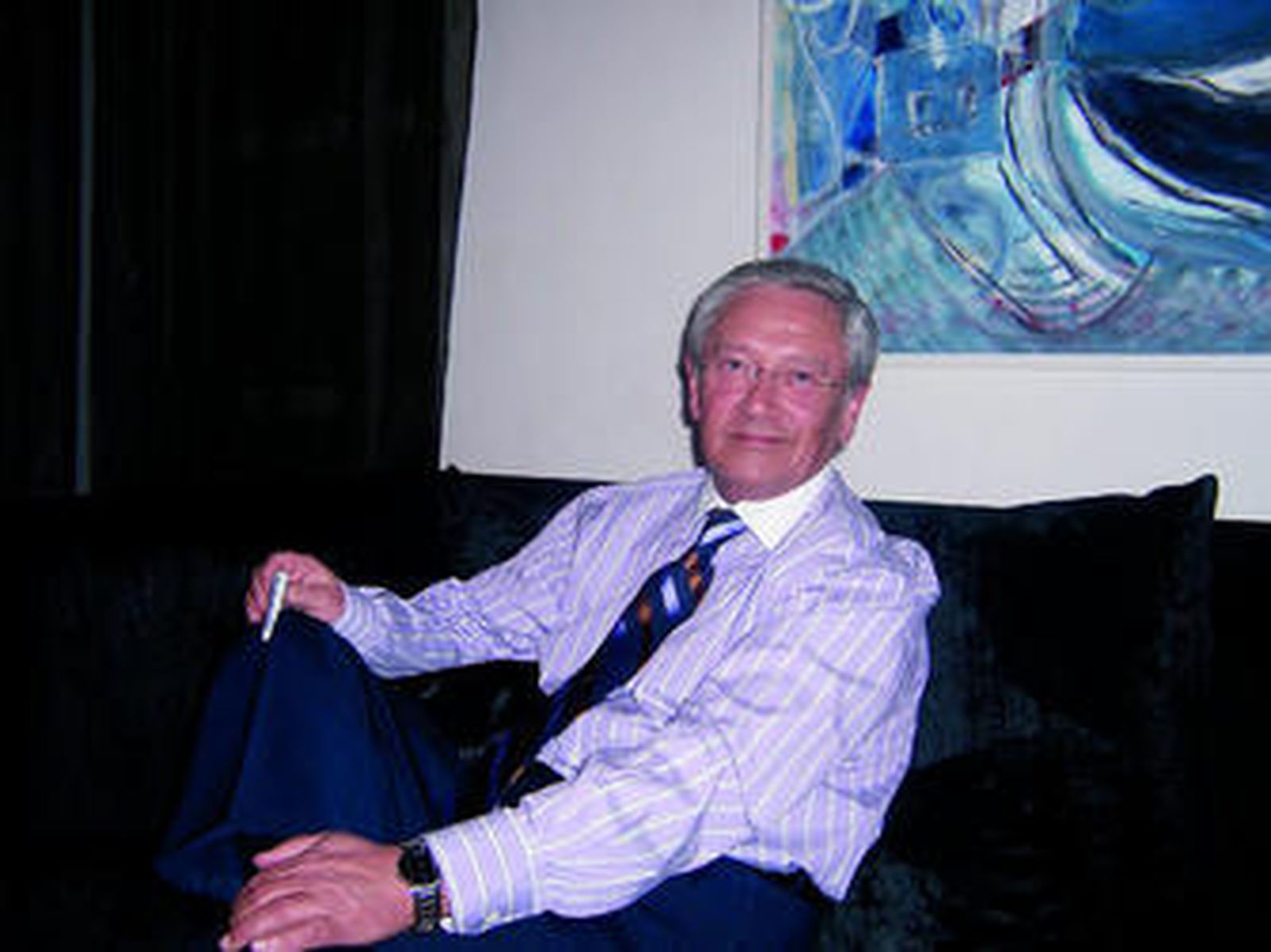 Fernando Ónega, durante la entrevista en el Hotel Catedral.