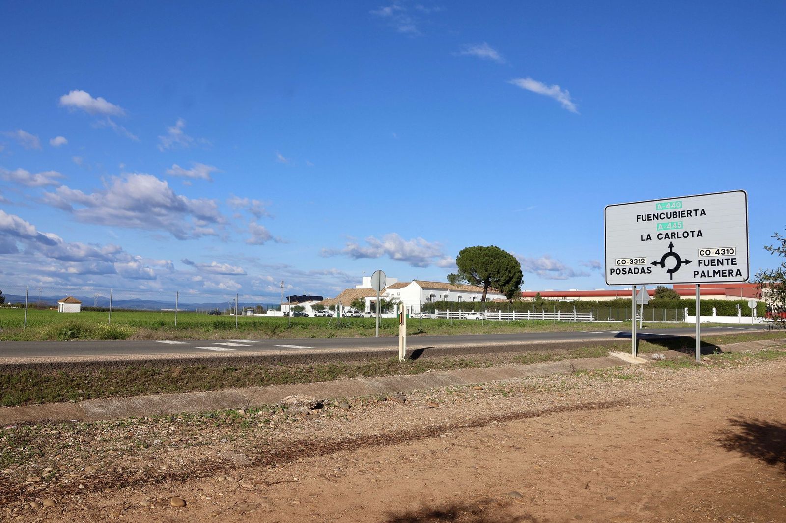 Terrenos del nuevo polígono industrial de Fuente Palmera.