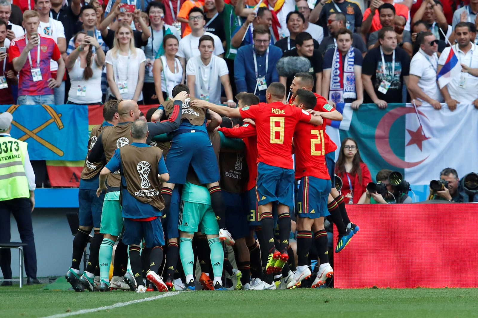 Las imágenes del España-Rusia