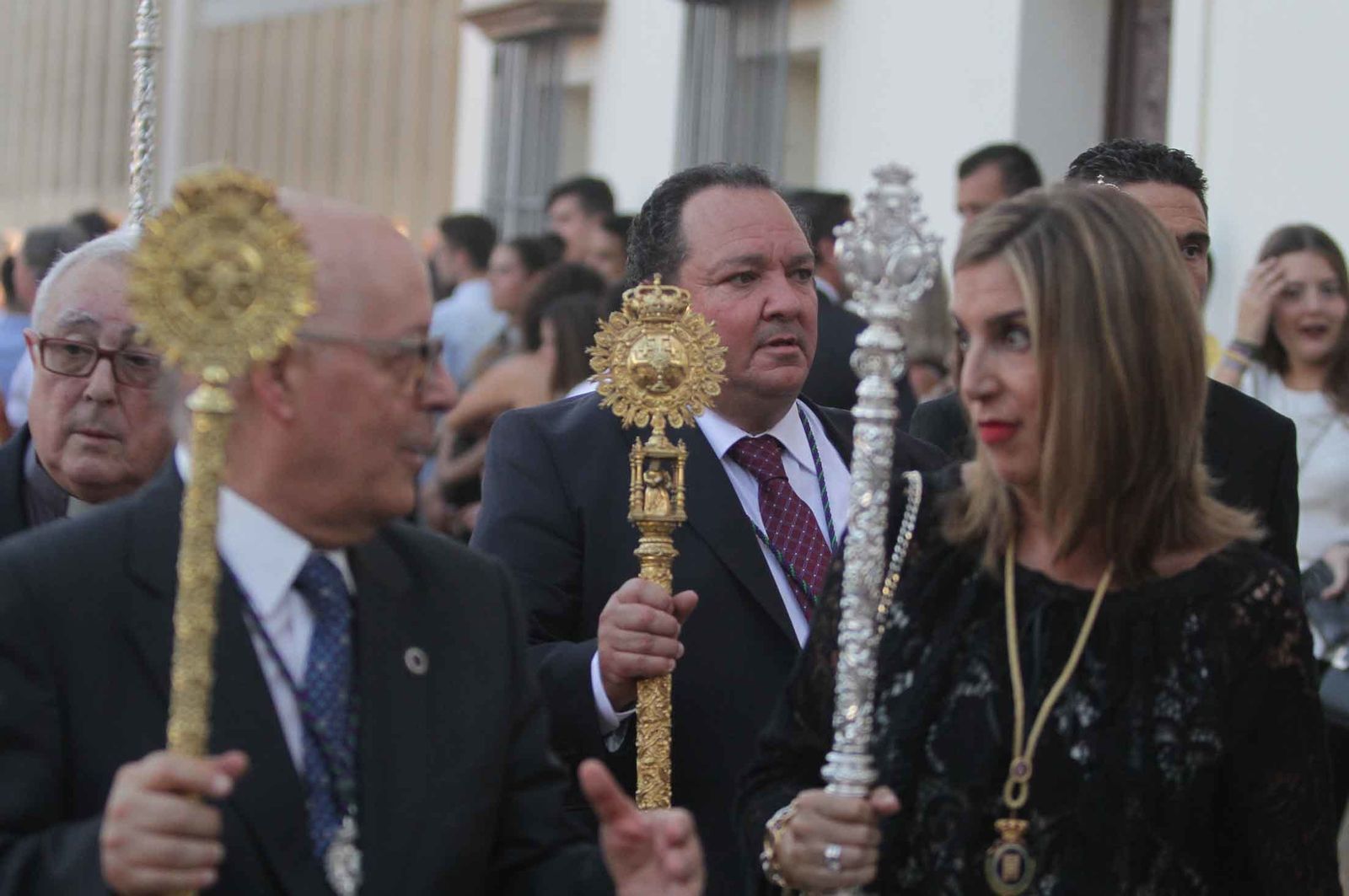 Imágenes del Señor de Pasión en la procesión del centenario de la hermandad