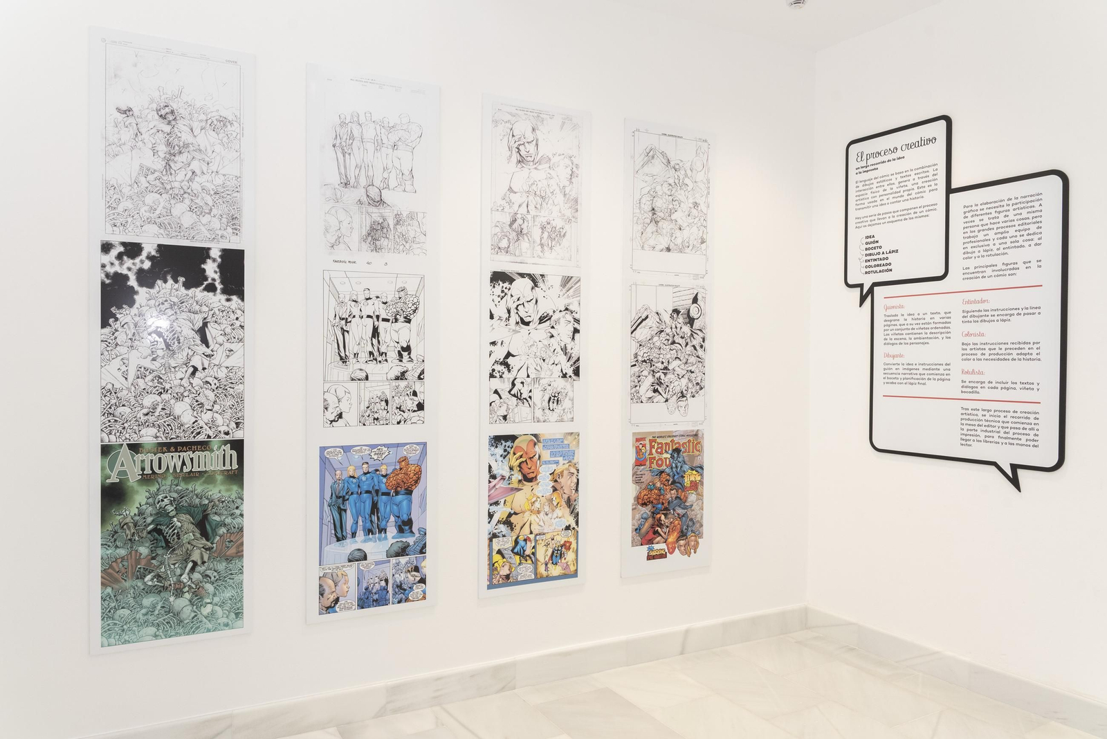 Fotos de la exposición permanente de Carlos Pacheco en el Centro de Arte Contemporáneo de San Roque