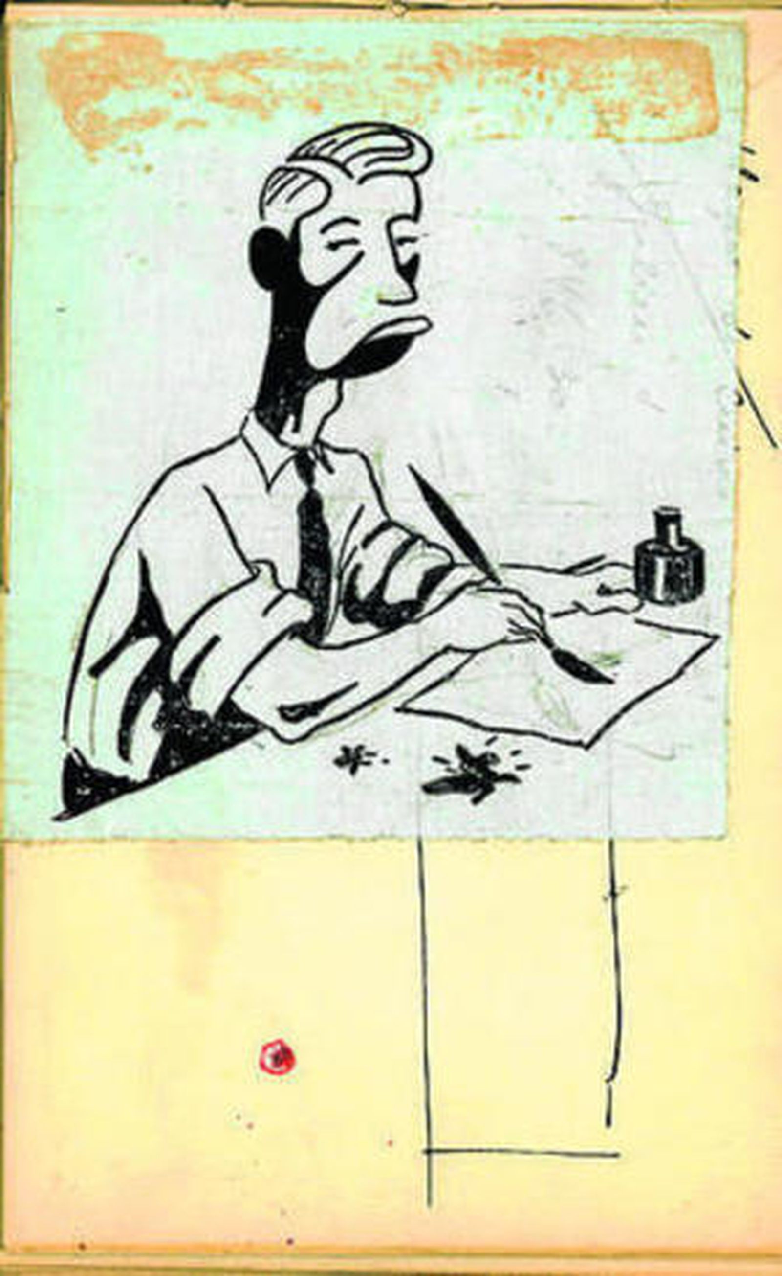 Autorretrato de Hergé.