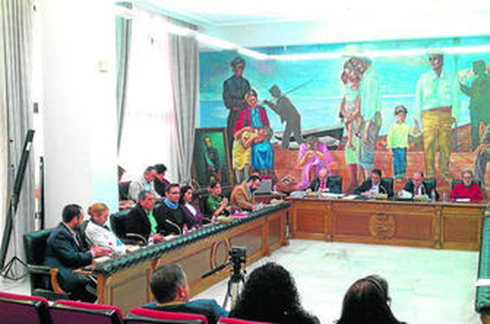 Imagen del Pleno celebrado ayer en Rincón de la Victoria.