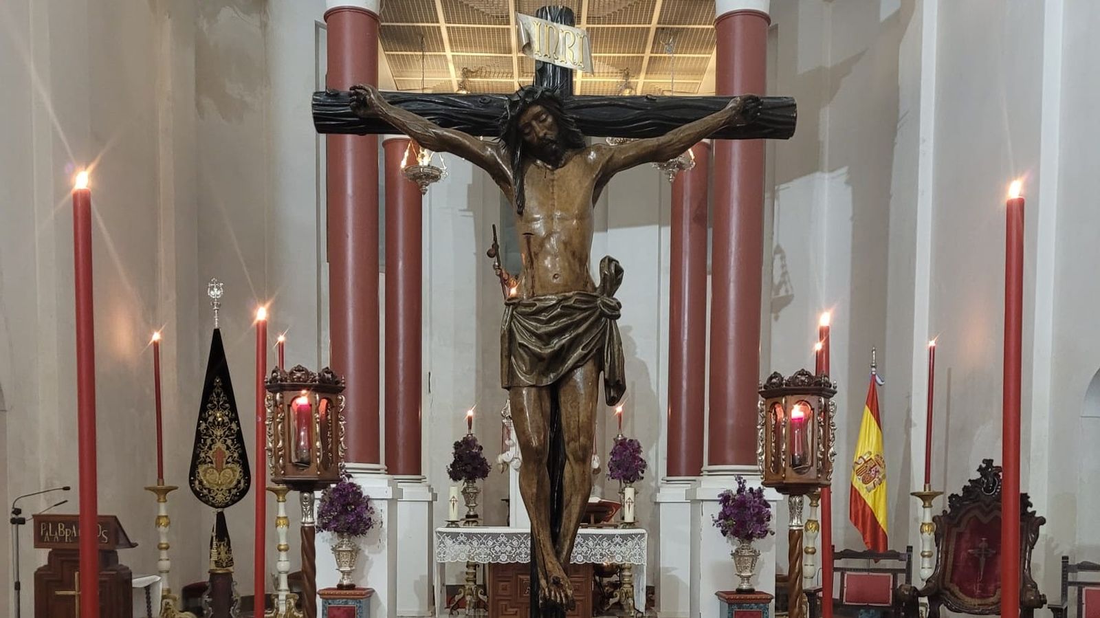 El Cristo de las Penas, en su parroquia.