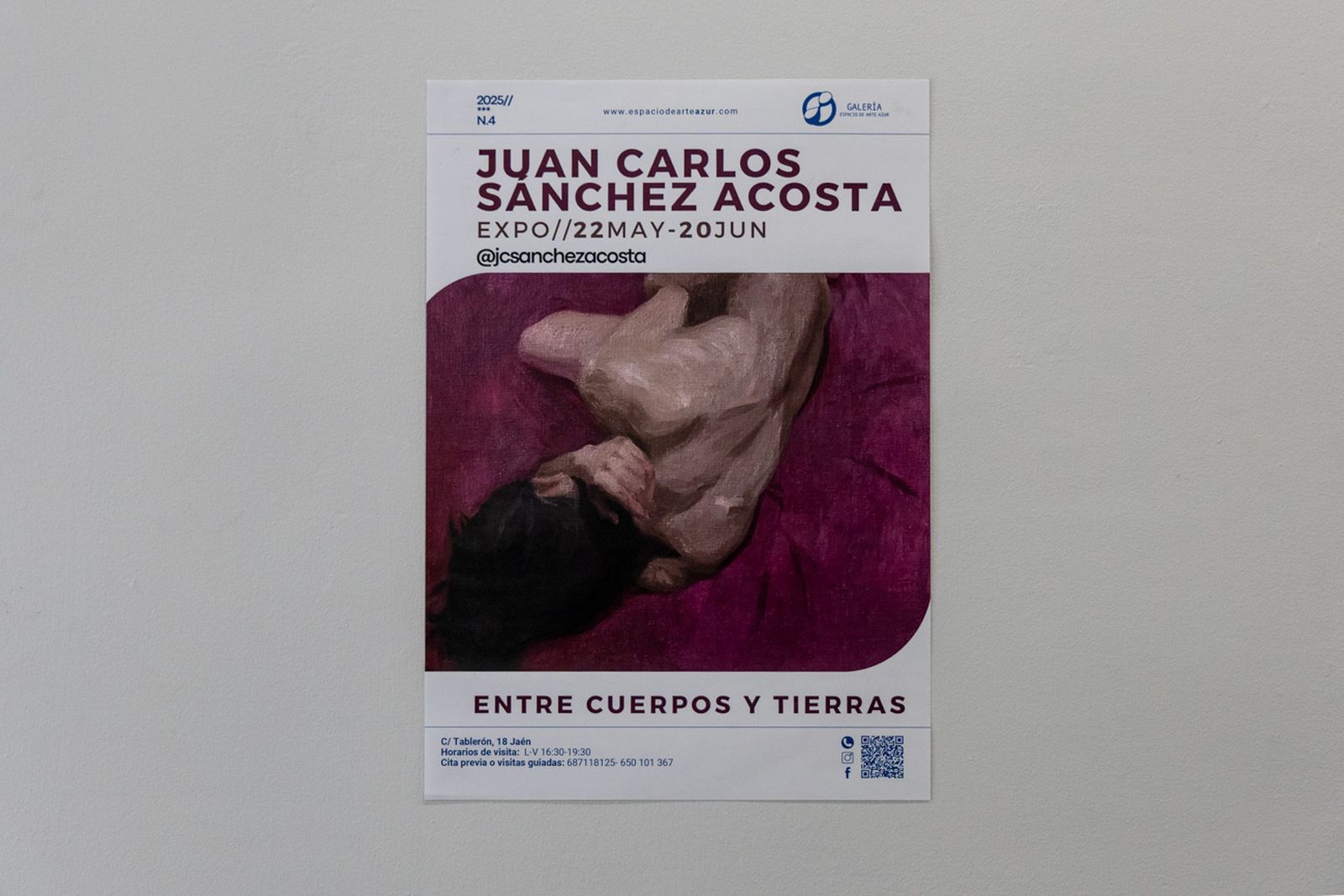El artista mexicano Juan Carlos Sánchez Acosta expone en Jaén ‘Entre cuerpos y tierras’