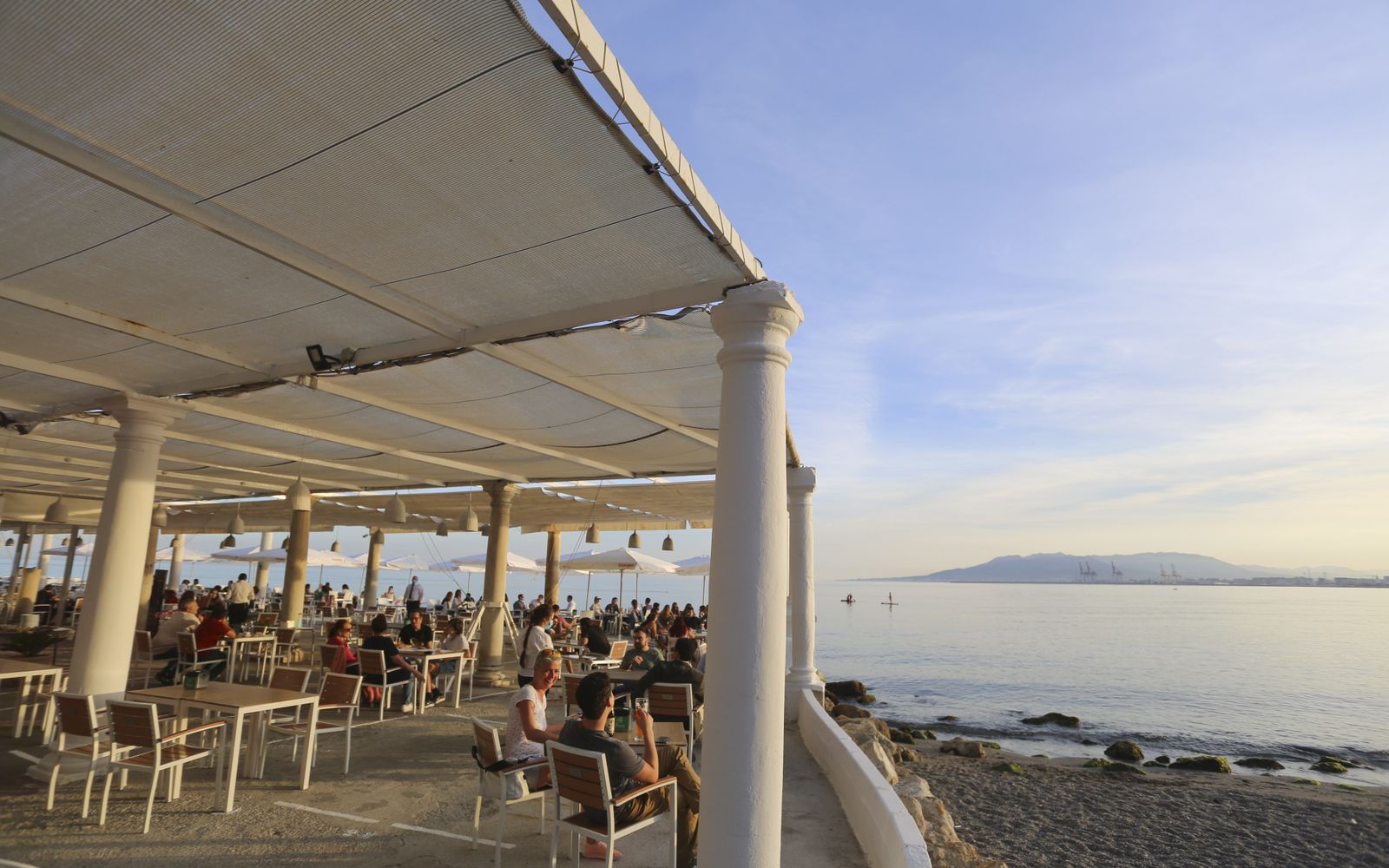 Las mejores vistas de la bahía, desde el balneario de los Baños del Carmen, en Málaga