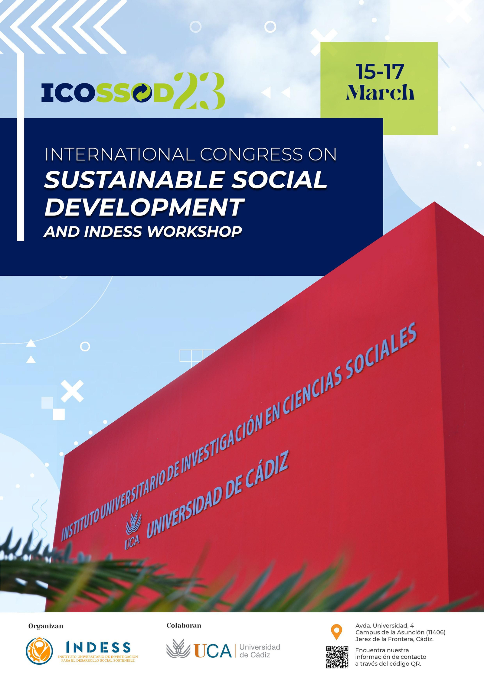 Cartel del Congreso Internacional sobre Desarrollo Social Sostenible