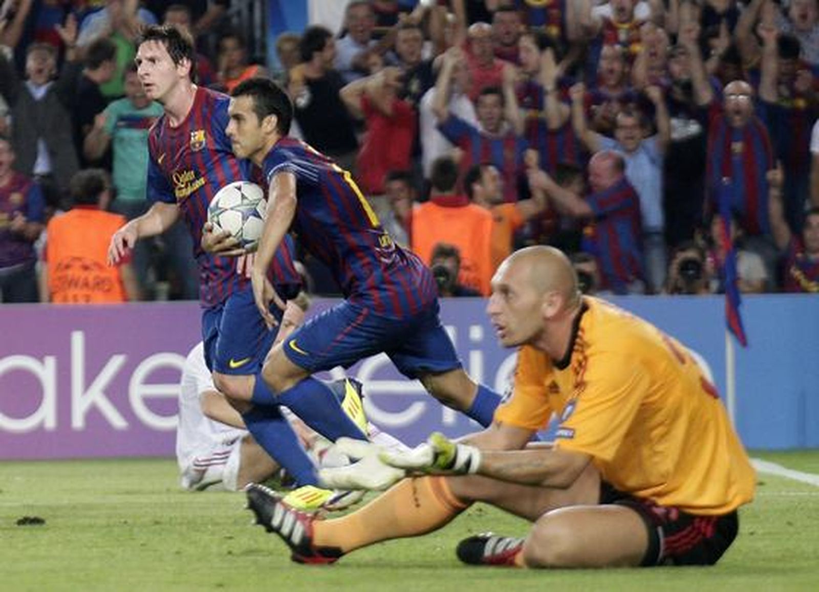 El Barcelona no consiguió pasar del empate ante un Milán muy a la italiana.

Foto: reuters