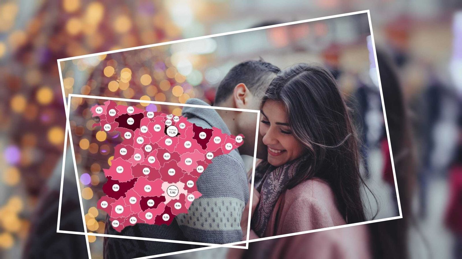 Dos jóvenes se muestran cariñosos.