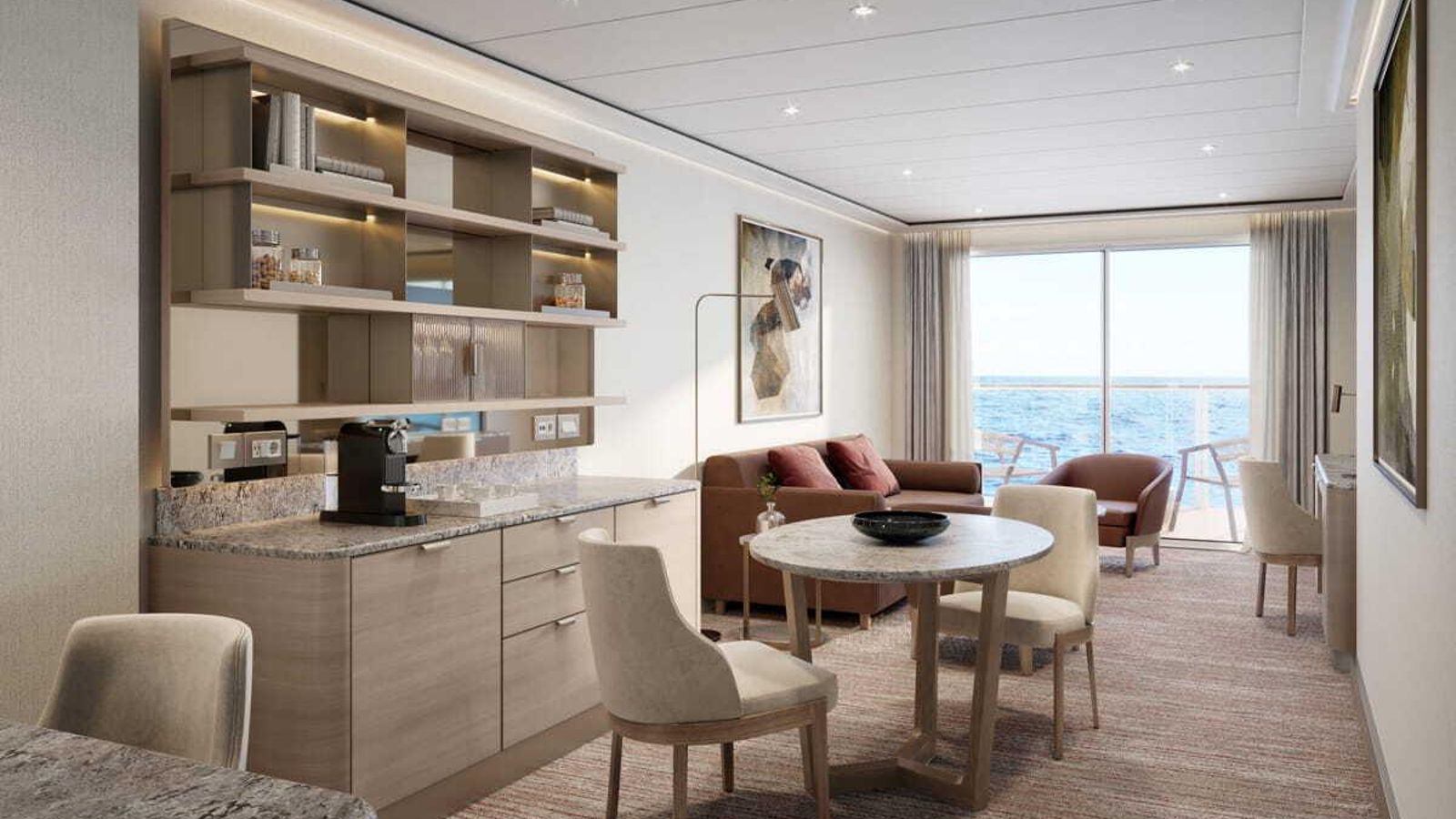Una de las suites del barco