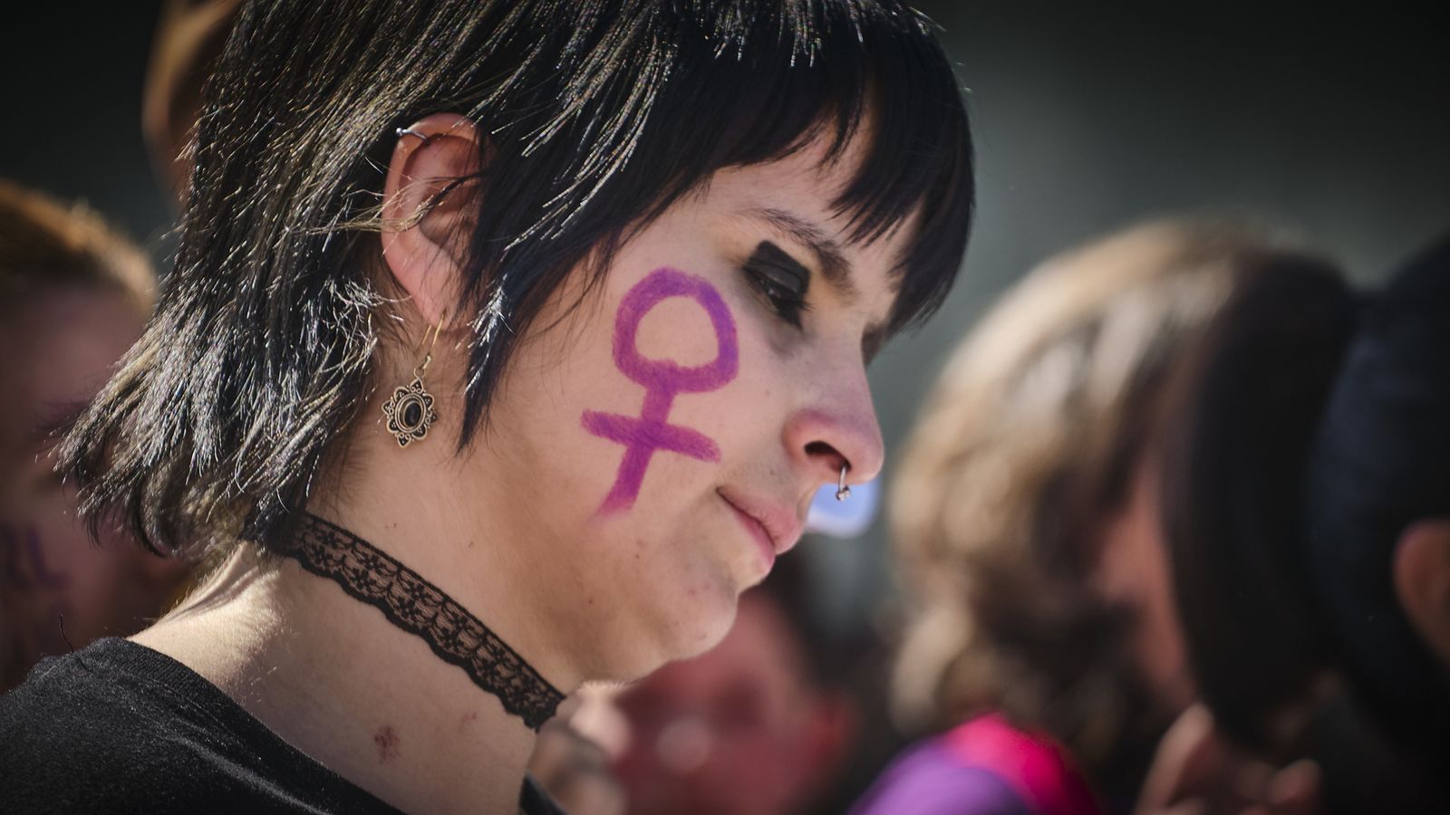 Manifestación por el Día Internacional de la Mujer.