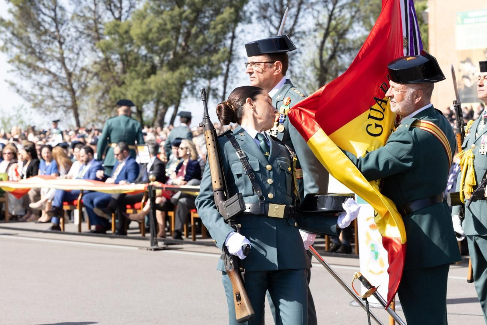 Acto de jura de bandera de la 130ª promoción de guardias civiles de la Academia de Baeza