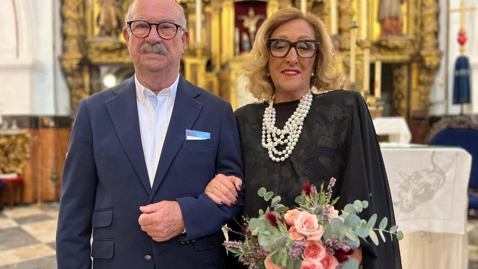 Pepe Sacaluga y Maripe Cornejo durante la celebración.