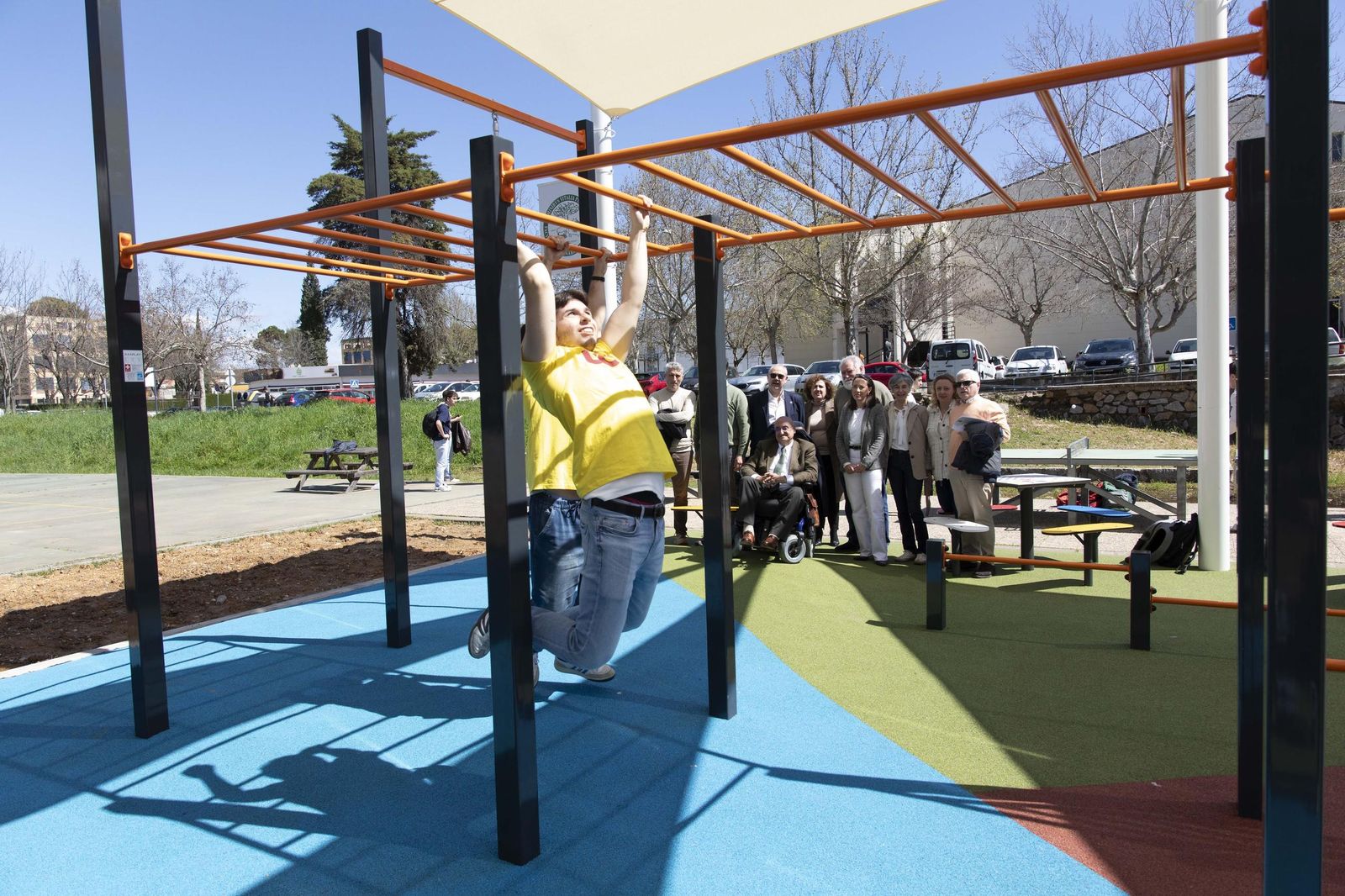 El parque de calistenia del Campus de Rabanales, en imágenes