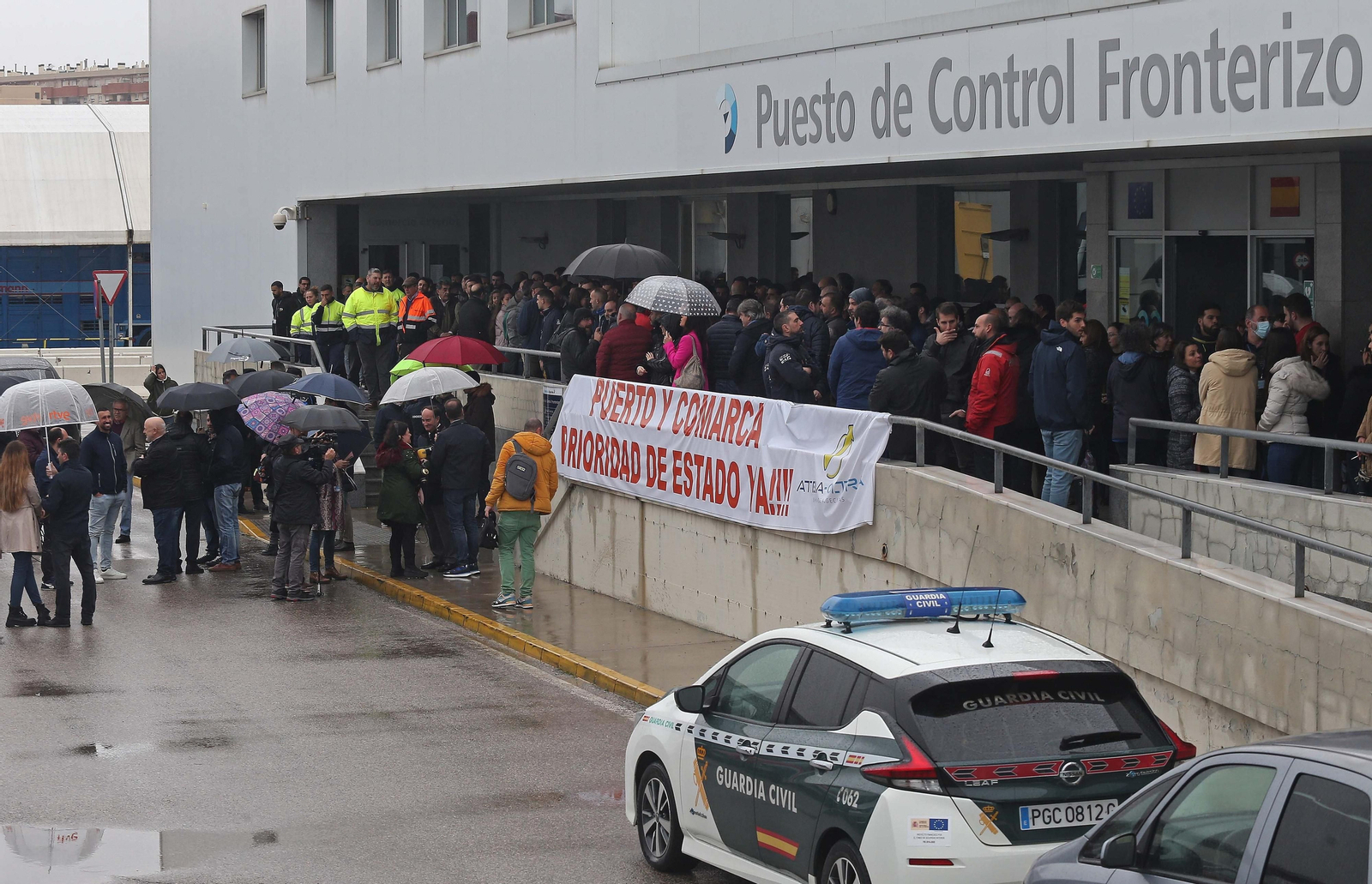 Fotos de la concentración en el PIF del puerto de Algeciras