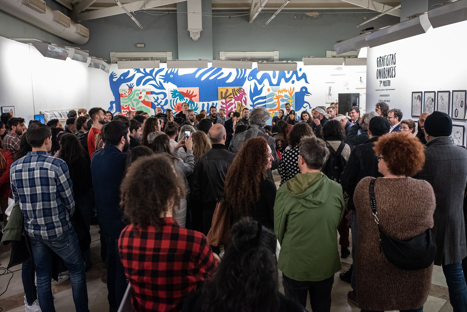 Imágenes de la inauguración de la muestra de Grafistas Onubenses
