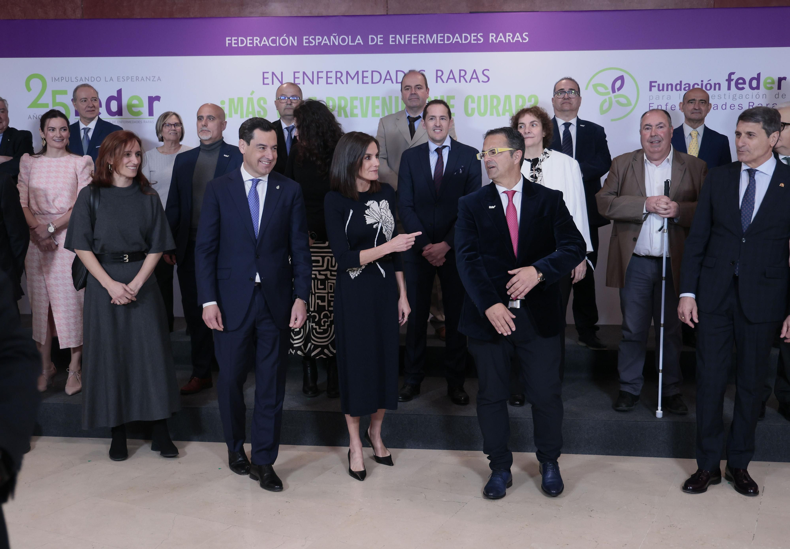 Las imágenes de la reina Leticia en el congreso de enfermedades raras