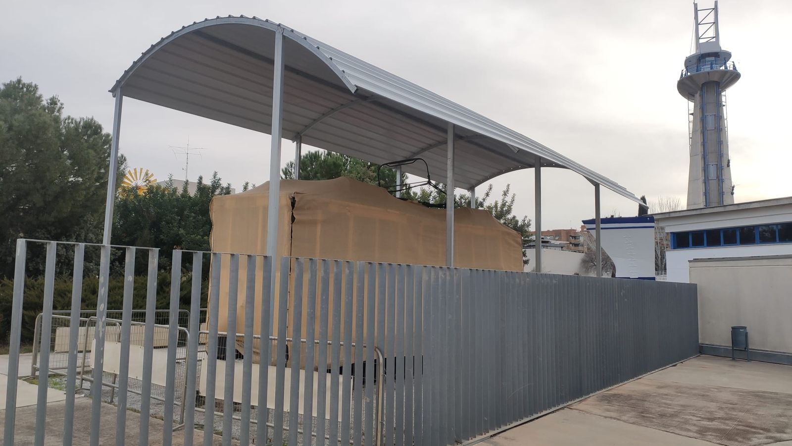 Estado actual del vagón en el Parque de las Ciencias.