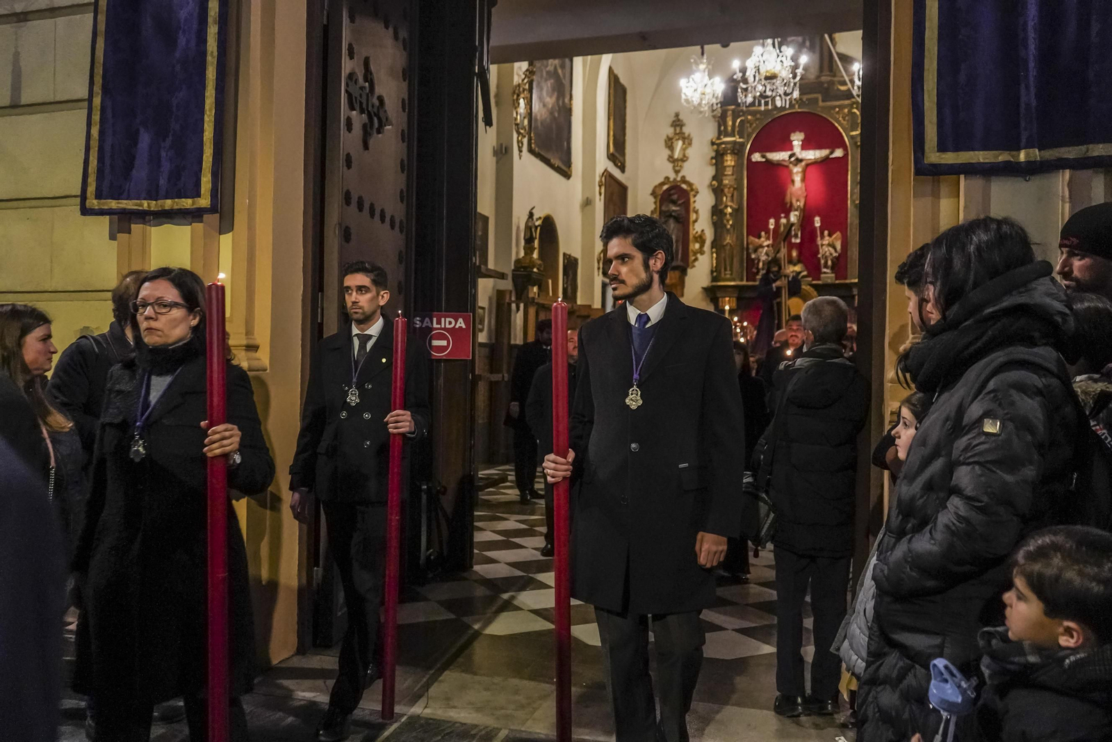 Vía crucis con la imagen del Nazareno de las Penas