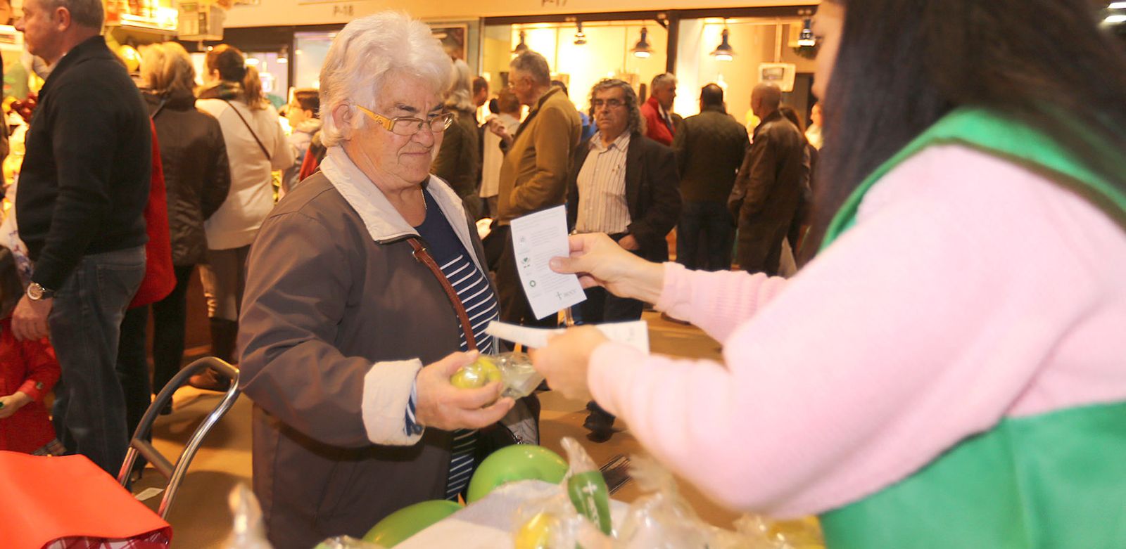 Manzanas contra el cáncer en el Mercado